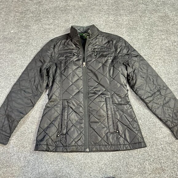 Woolrich Womens Jacket S Black Quilted Full Zip - Picture 1 of 9